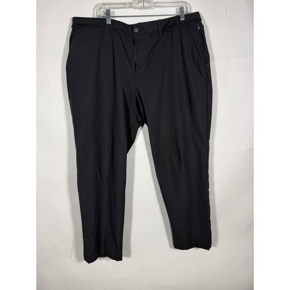 Lululemon Commission Slim Fit Pant 30 Warpstreme Black Mens 38 LMSAR2S